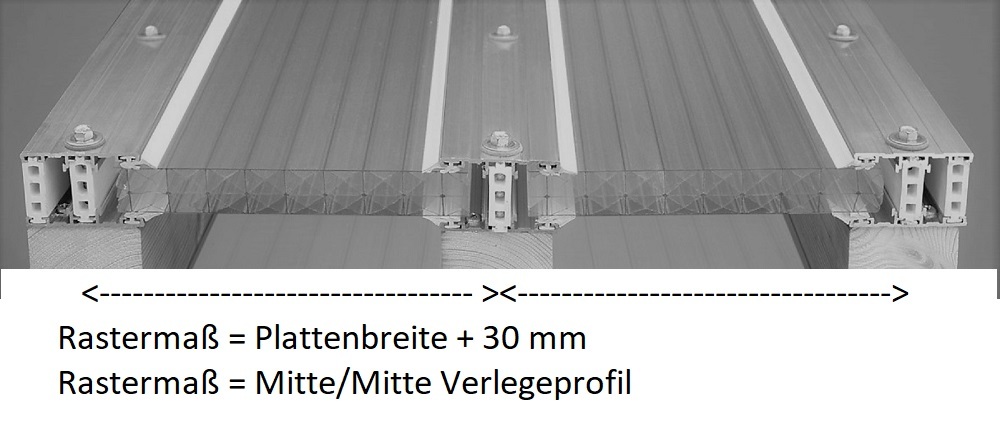 Verlegeansicht Beispiel Rastermass